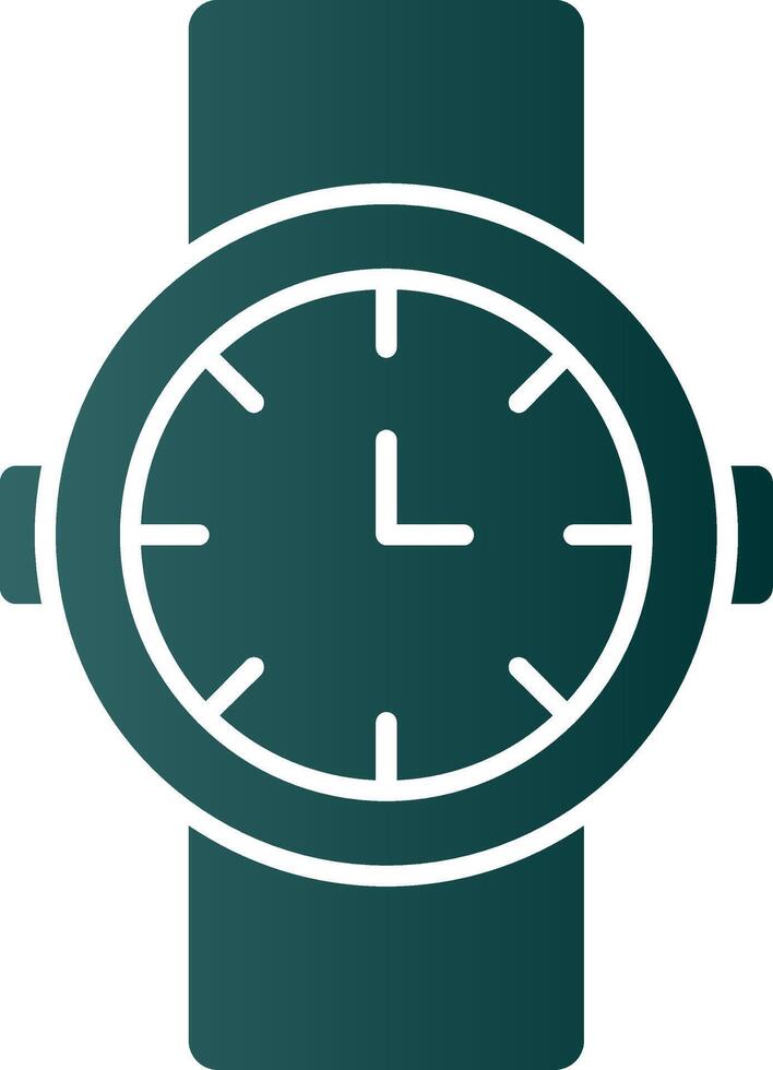 Watch Glyph Gradient Icon vector