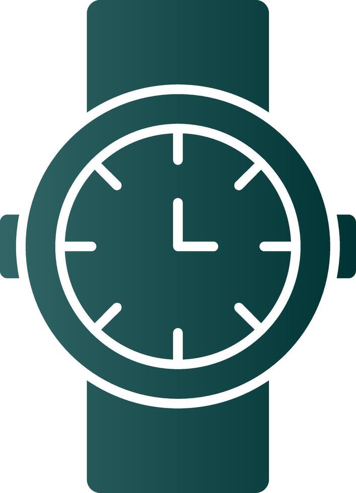 Watch Glyph Gradient Icon vector