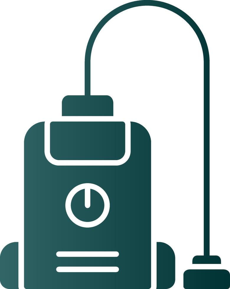 Vacuum Cleaner Glyph Gradient Icon vector