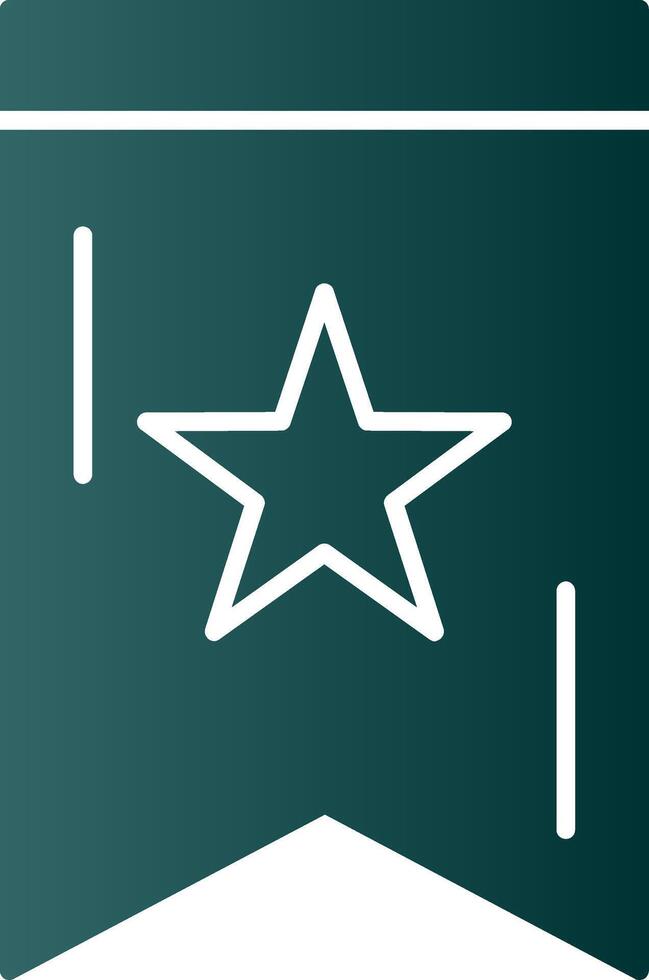 Book Marked Glyph Gradient Icon vector