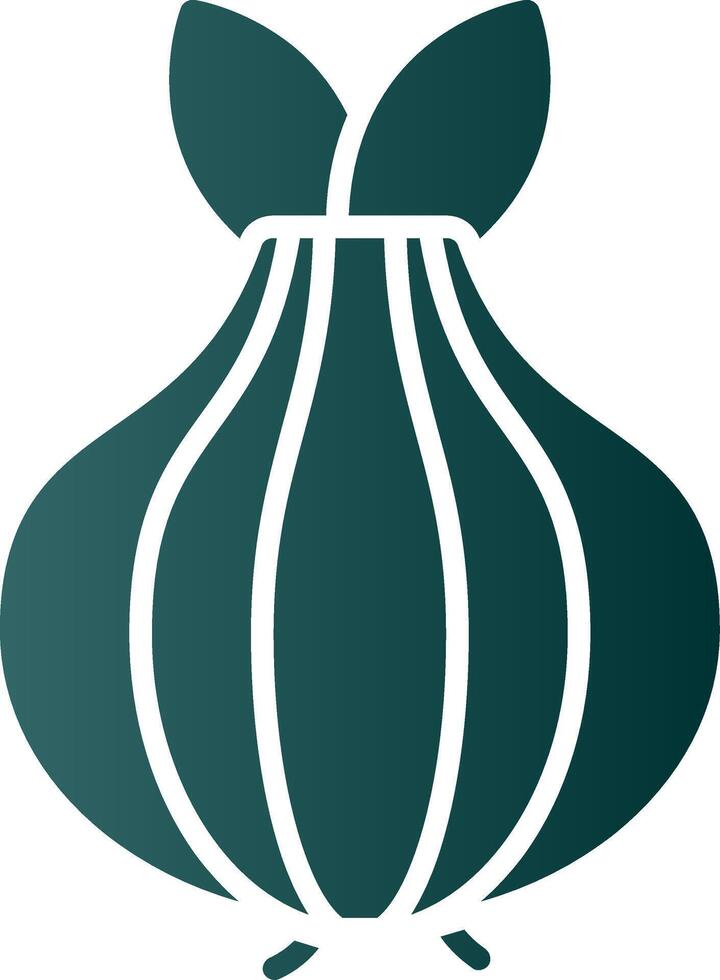 Onion Glyph Gradient Icon vector