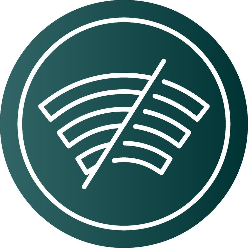Disconnected Glyph Gradient Icon vector