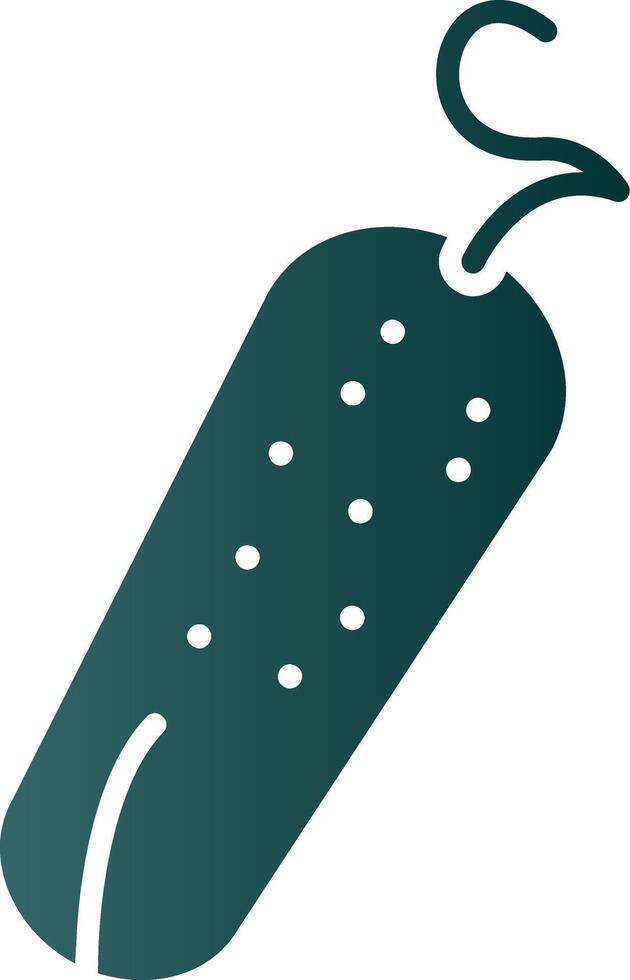 Pickle Glyph Gradient Icon vector