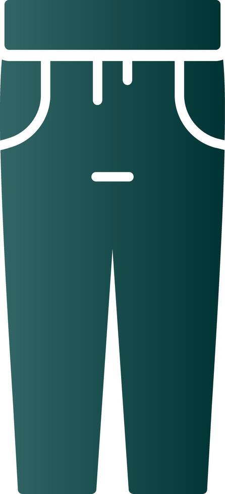 Trousers Glyph Gradient Icon vector