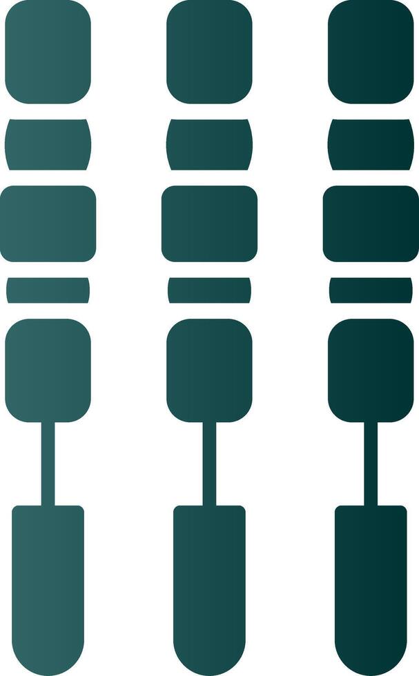 BBQ Stick Glyph Gradient Icon vector