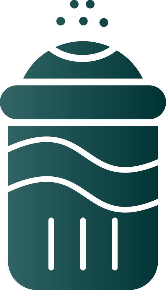 Salt Glyph Gradient Icon vector