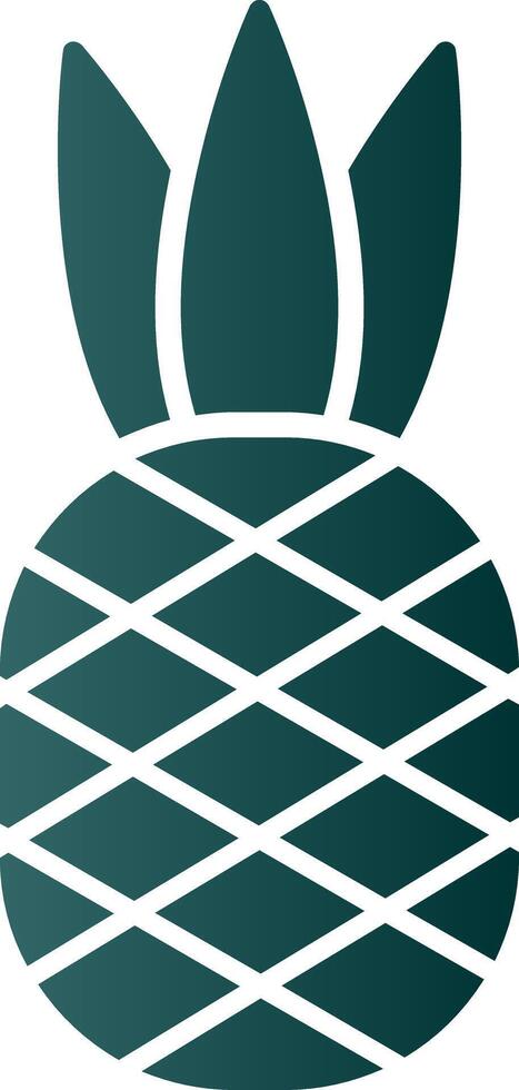 Pineapple Glyph Gradient Icon vector