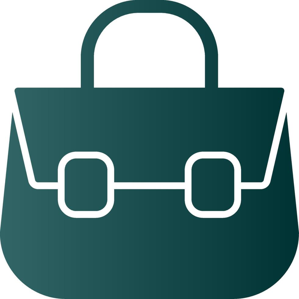 Shoulder Bag Glyph Gradient Icon vector