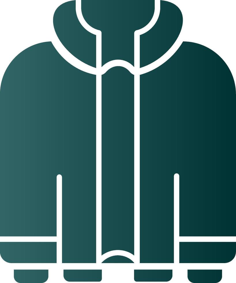 Jacket Glyph Gradient Icon vector