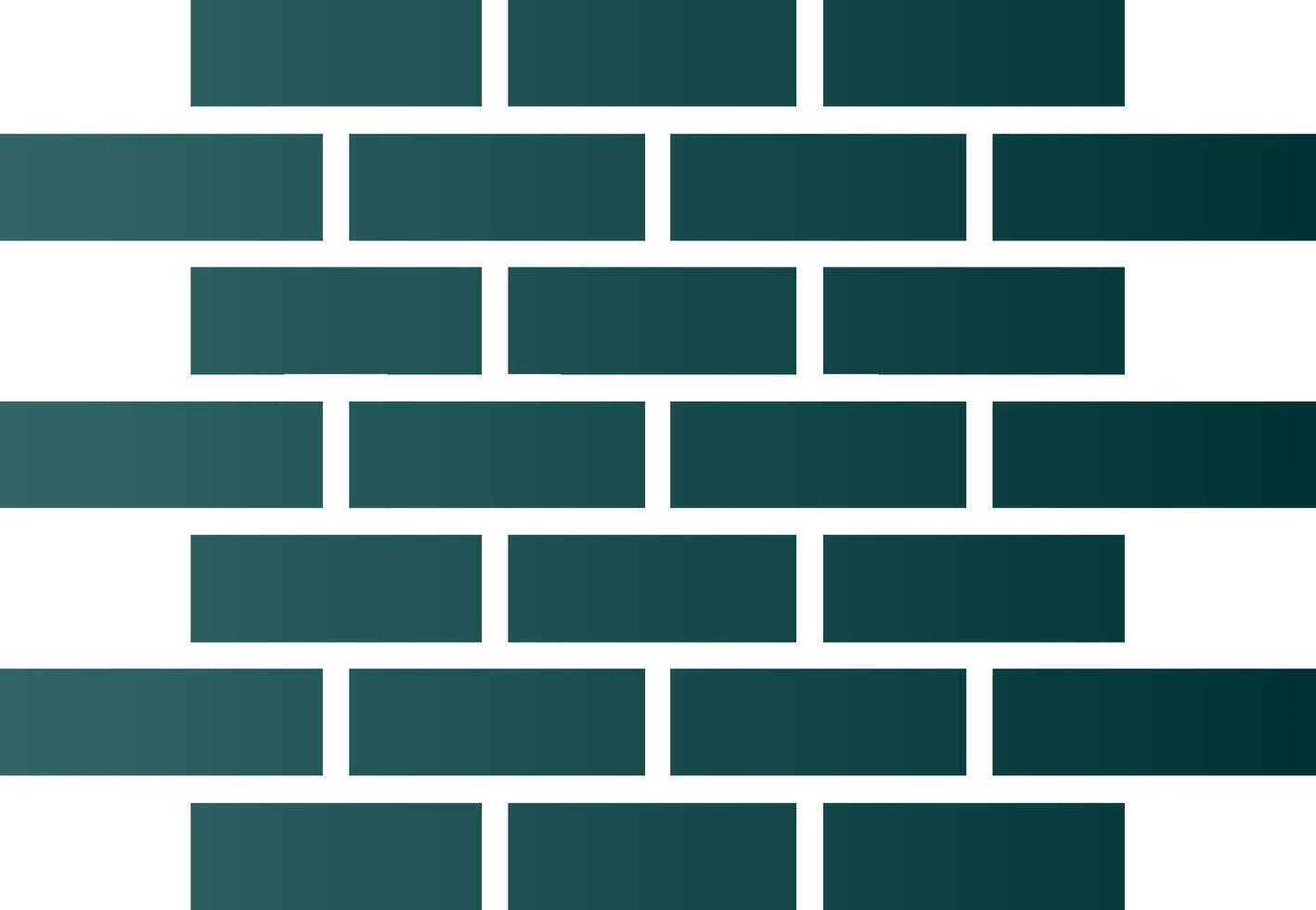 Brick Wall Glyph Gradient Icon vector