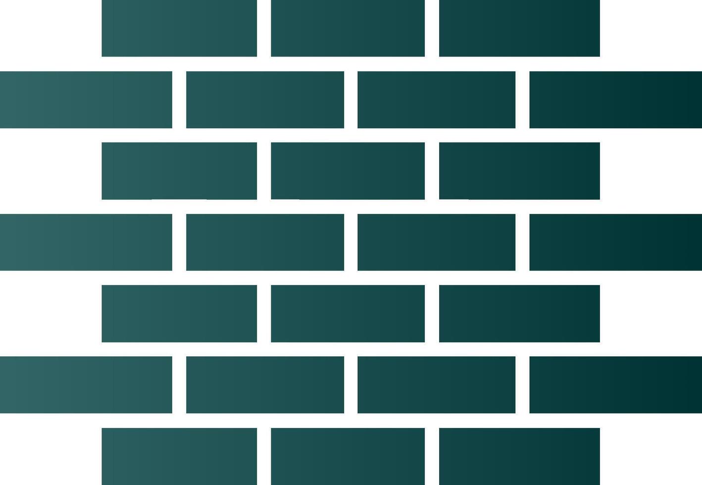 Brick Wall Glyph Gradient Icon vector