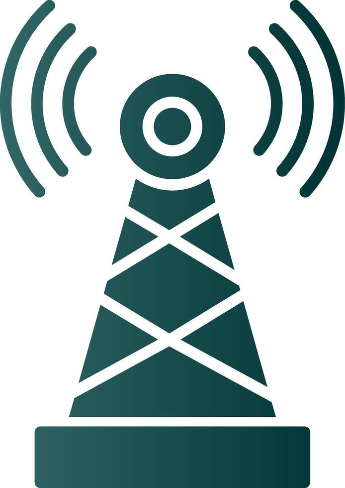 Telecommunications Glyph Gradient Icon vector
