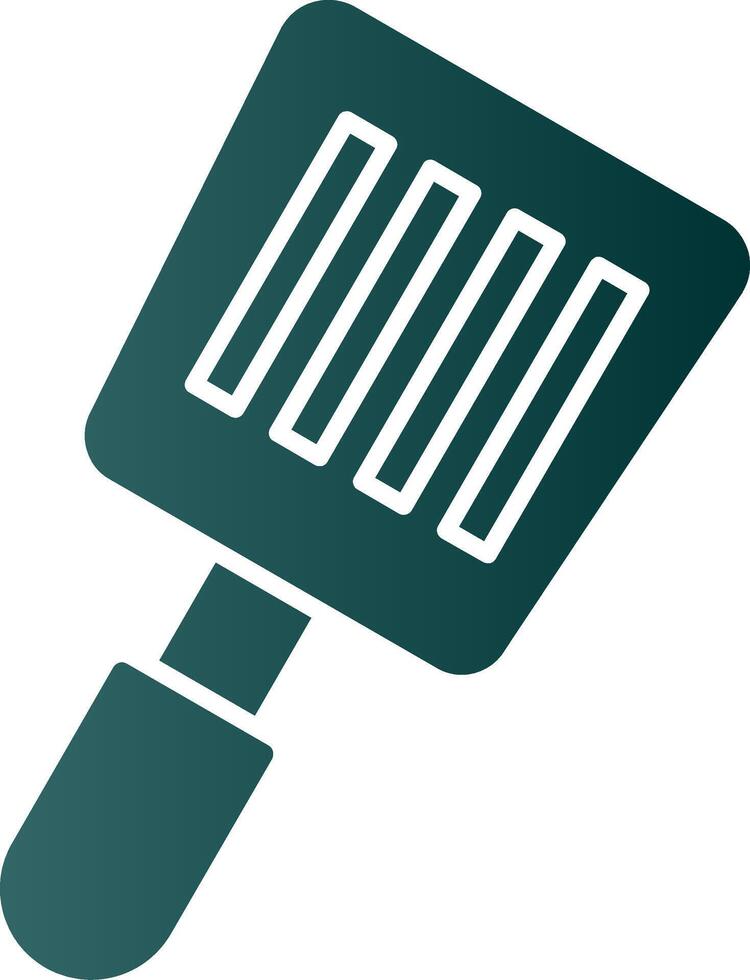 Spatula Glyph Gradient Icon vector