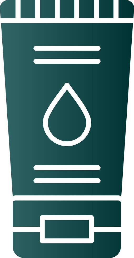 Face Wash Glyph Gradient Icon vector