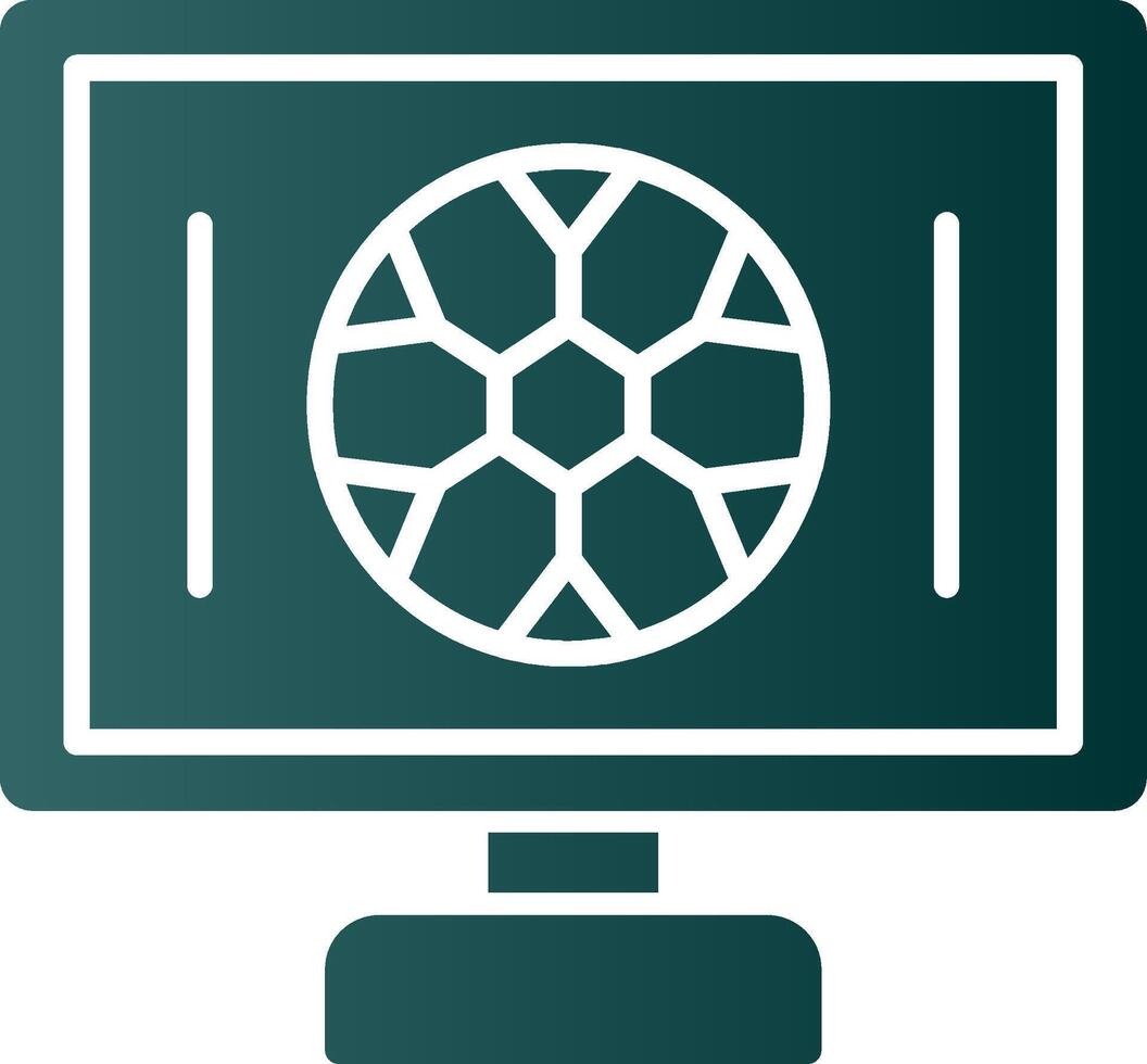 Football Match Glyph Gradient Icon vector