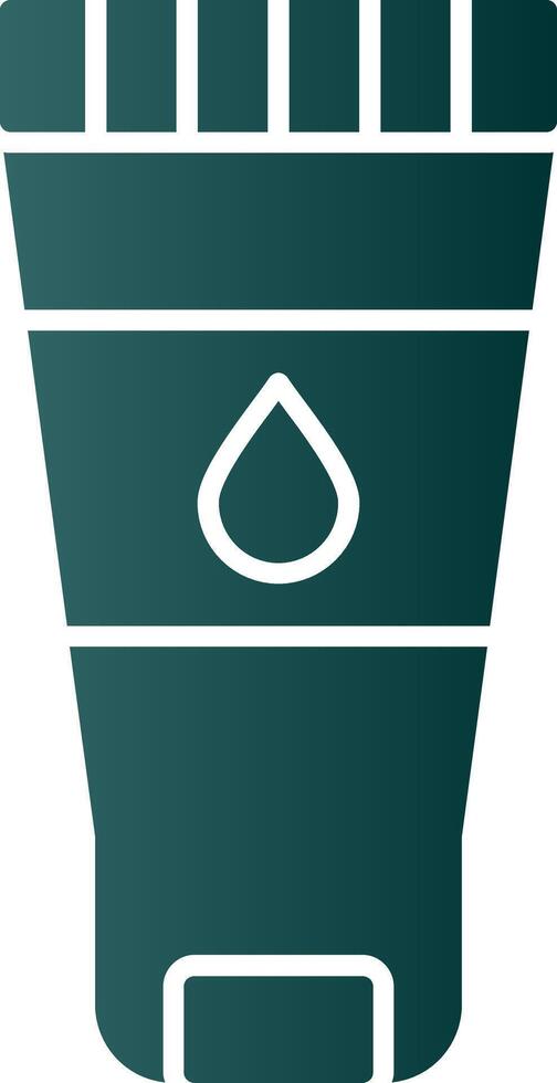 Wash Face Glyph Gradient Icon vector