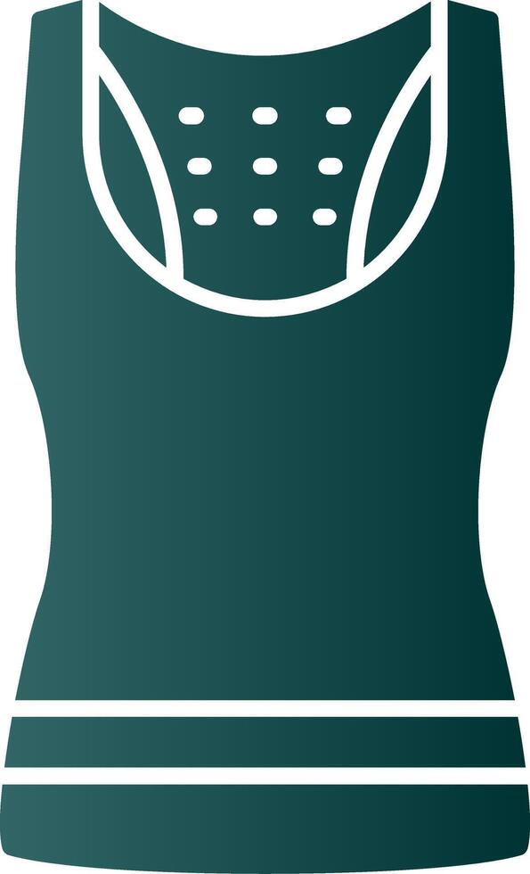 Tank Top Glyph Gradient Icon vector