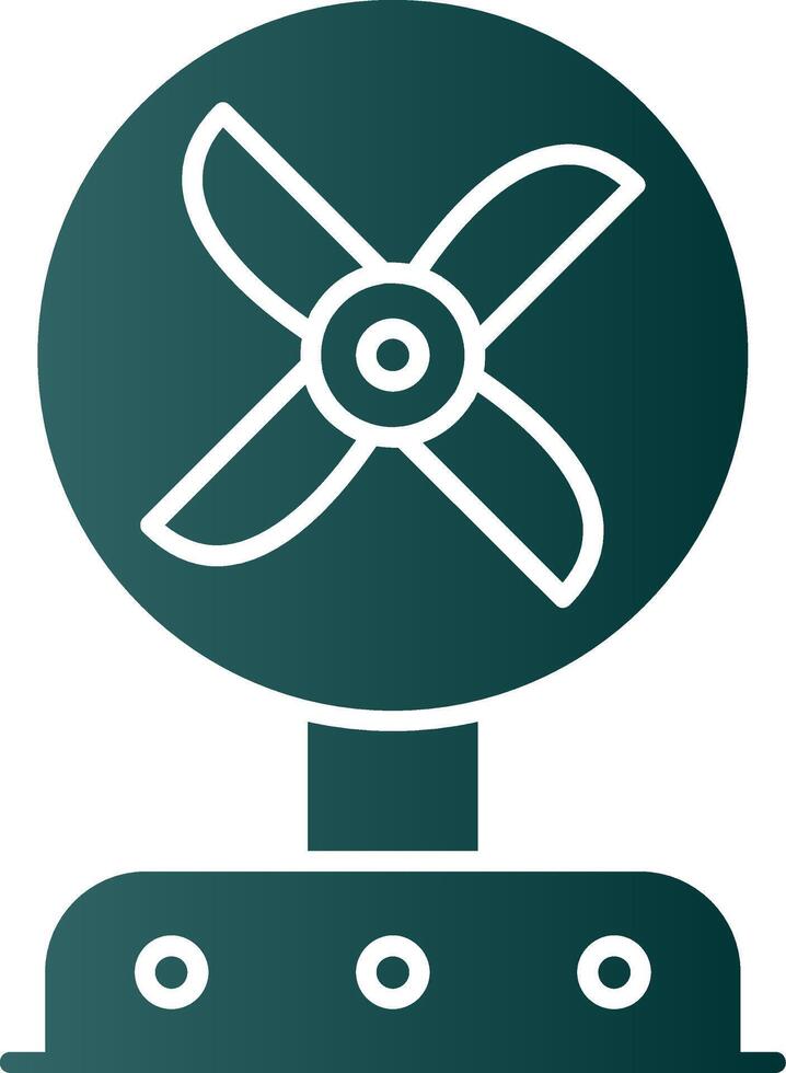 Fan Glyph Gradient Icon vector