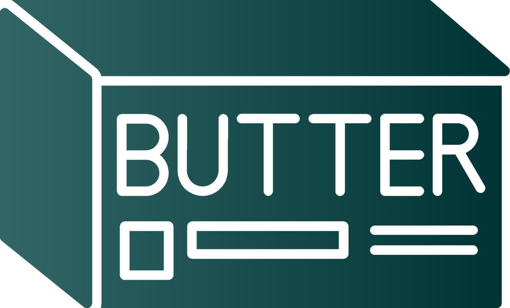 Butter Glyph Gradient Icon vector