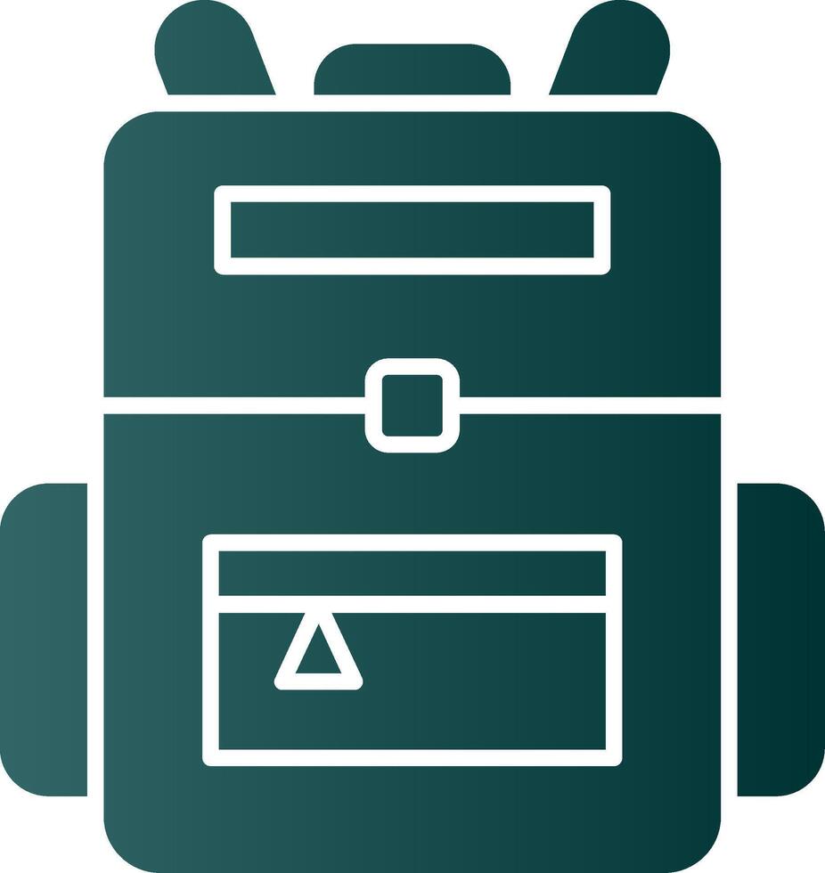 Backpack Glyph Gradient Icon vector