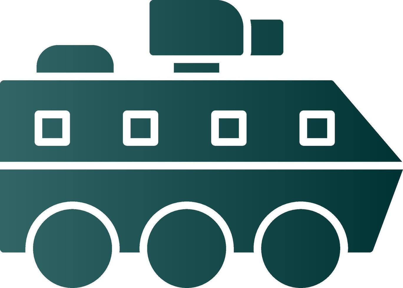 Armoured Van Glyph Gradient Icon vector