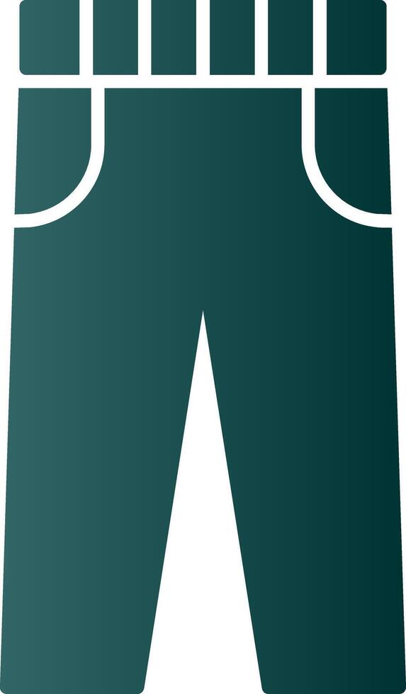 Trousers Glyph Gradient Icon vector