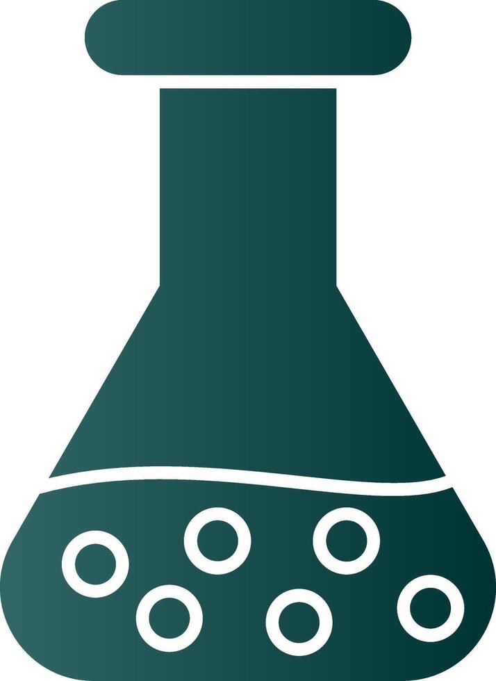 Beaker Glyph Gradient Icon vector