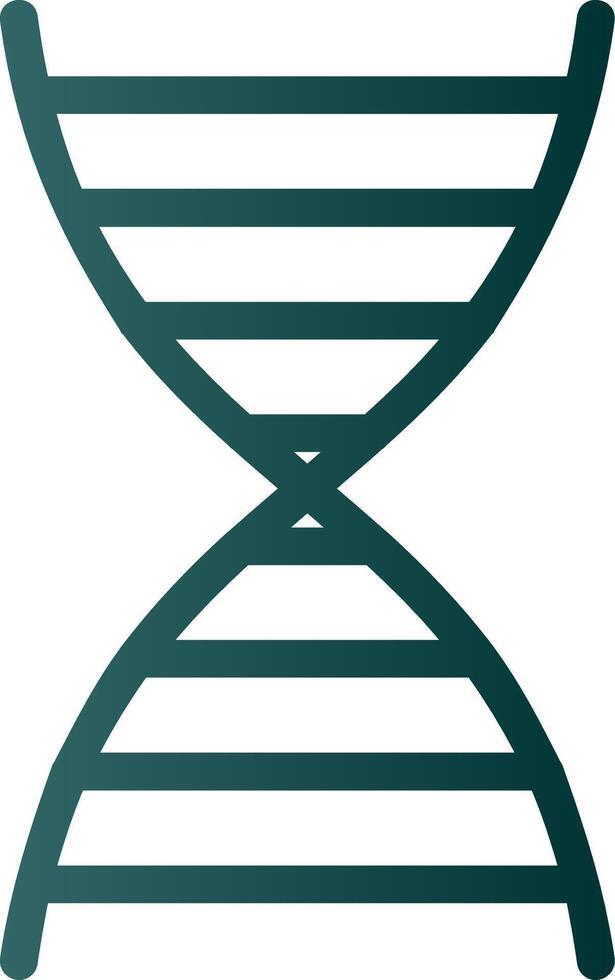 DNA Glyph Gradient Icon vector