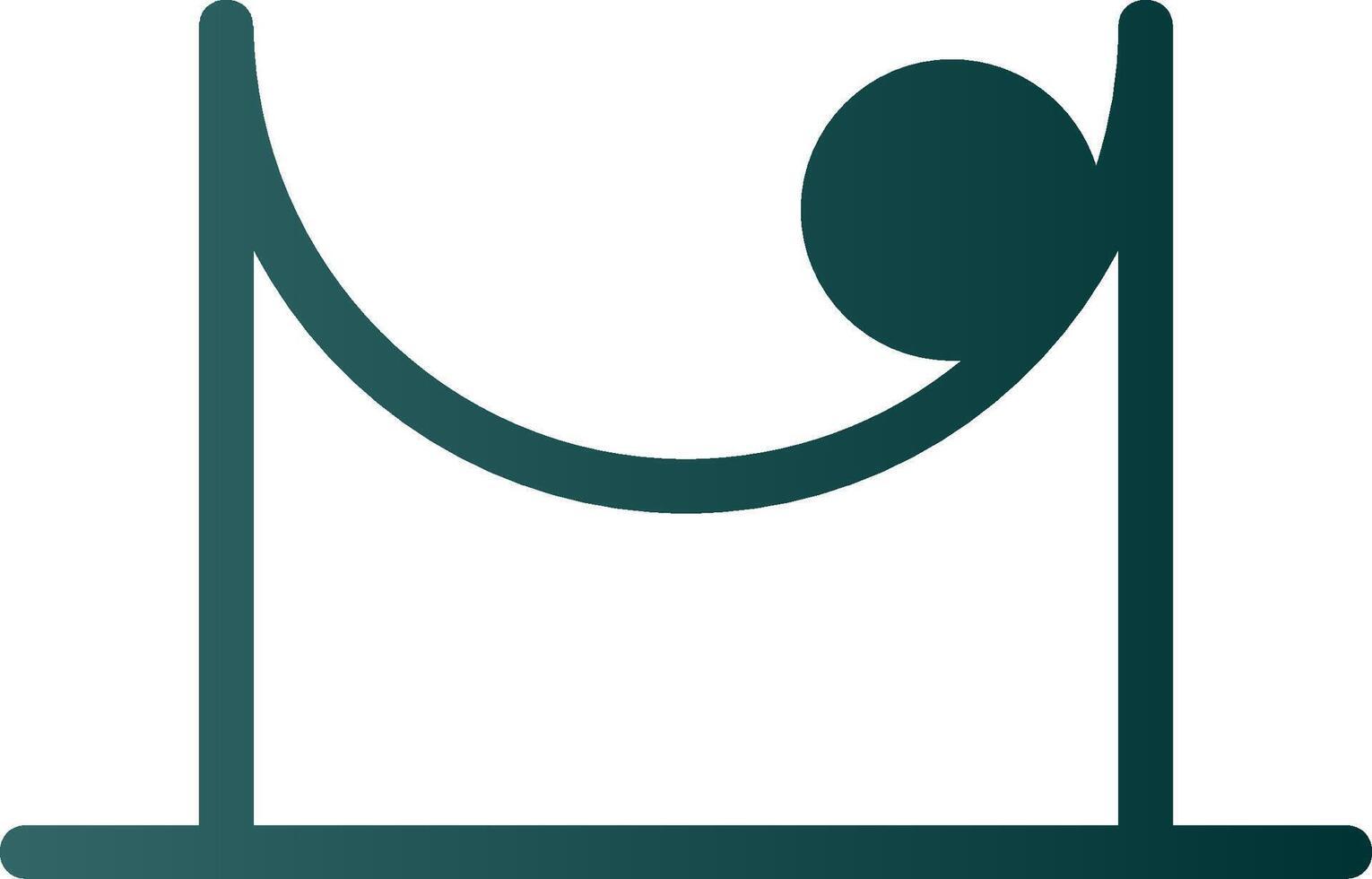 Friction Glyph Gradient Icon vector