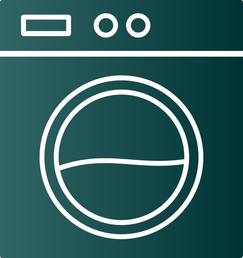 Laundry Machine Glyph Gradient Icon vector