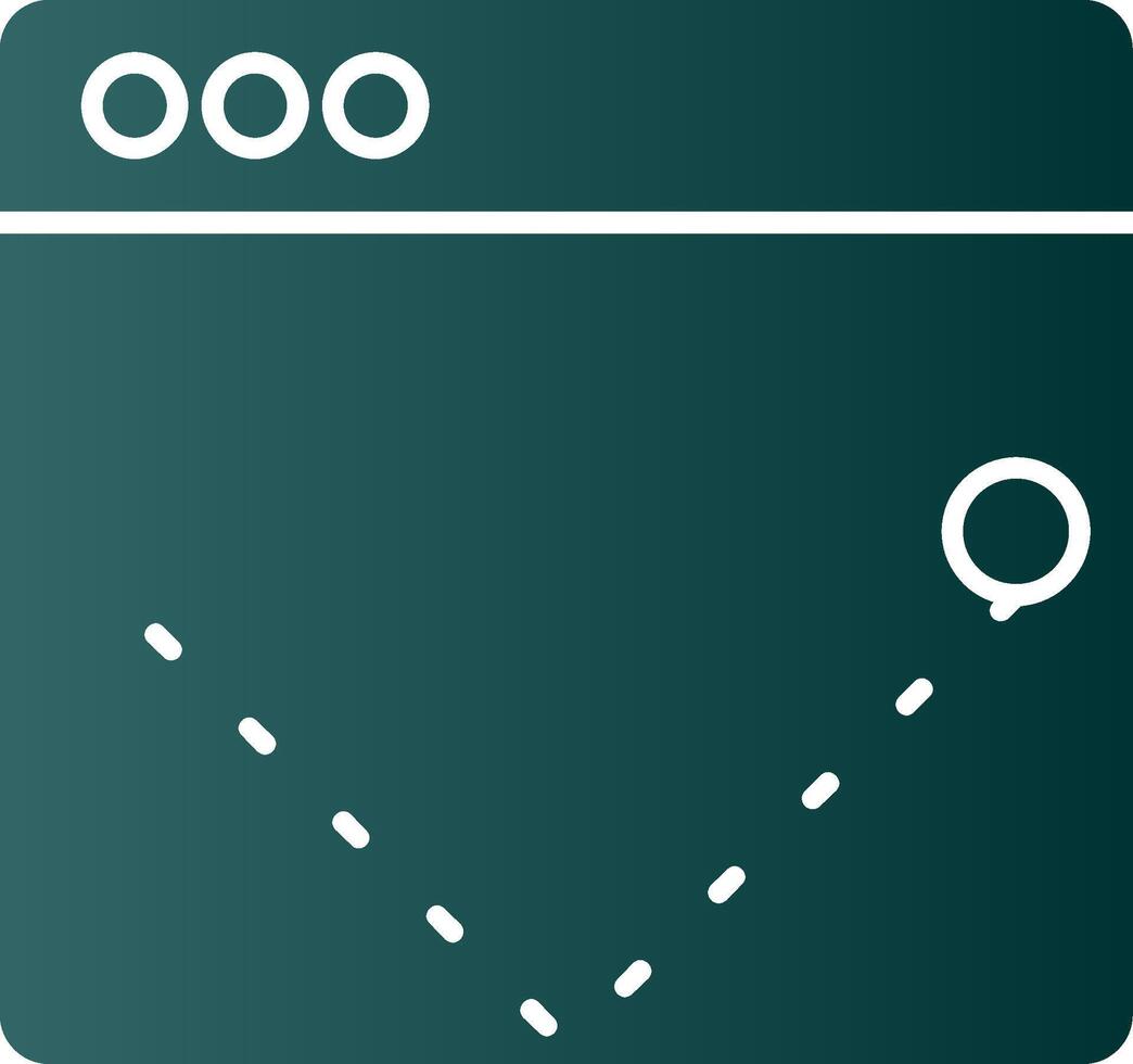 Bounce Rate Glyph Gradient Icon vector