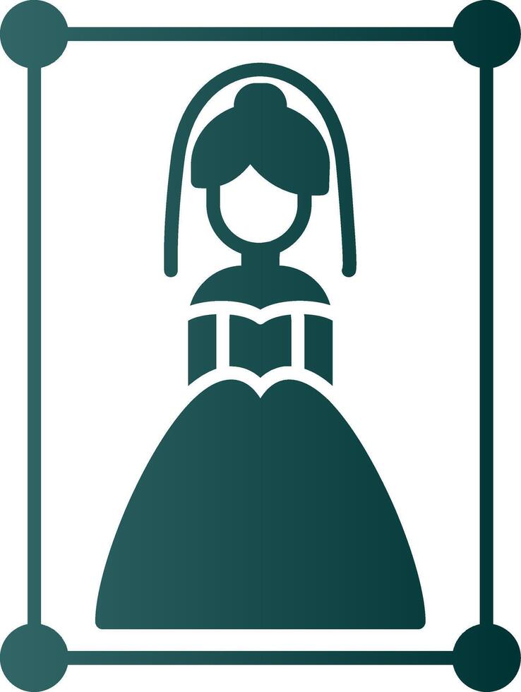 Wedding Photography Glyph Gradient Icon vector