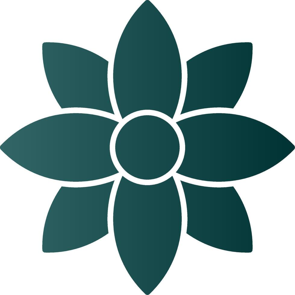 Dandelion Glyph Gradient Icon vector