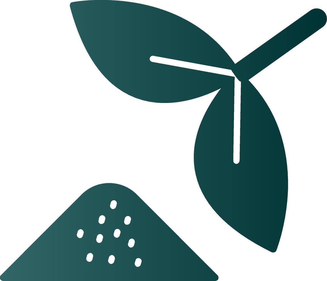 Herbal Glyph Gradient Icon vector