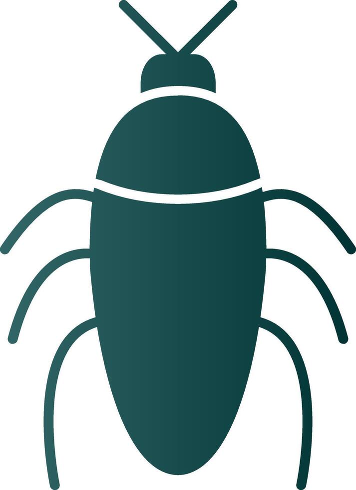 insecto glifo degradado icono vector