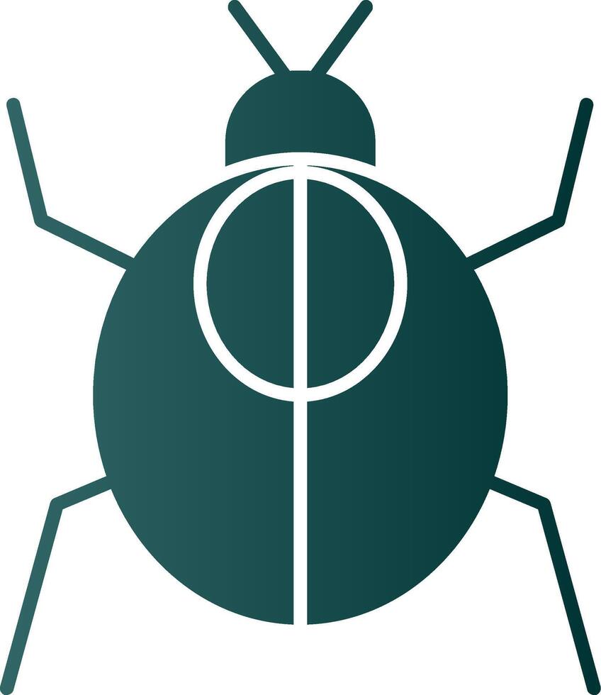 Cockroach Glyph Gradient Icon vector