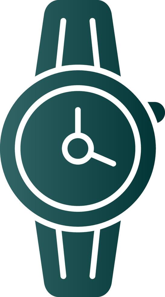 Wristwatch Glyph Gradient Icon vector