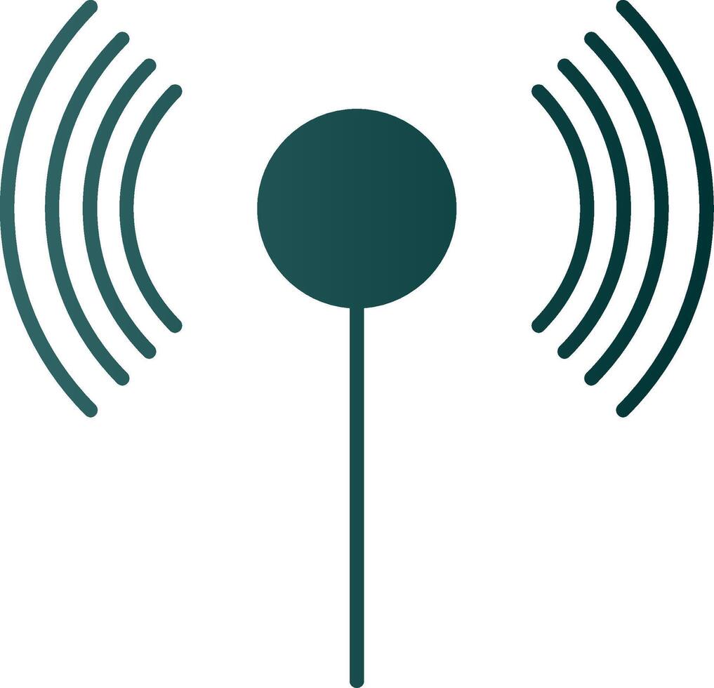 Wifi Glyph Gradient Icon vector