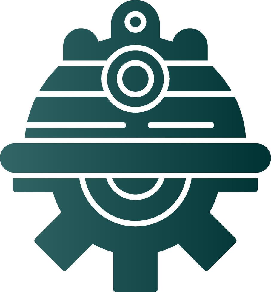 Engineer Glyph Gradient Icon vector
