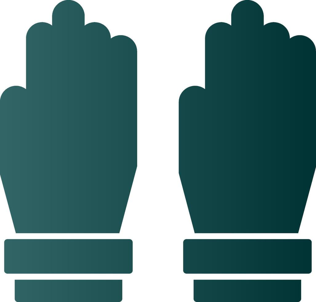 Glove Glyph Gradient Icon vector