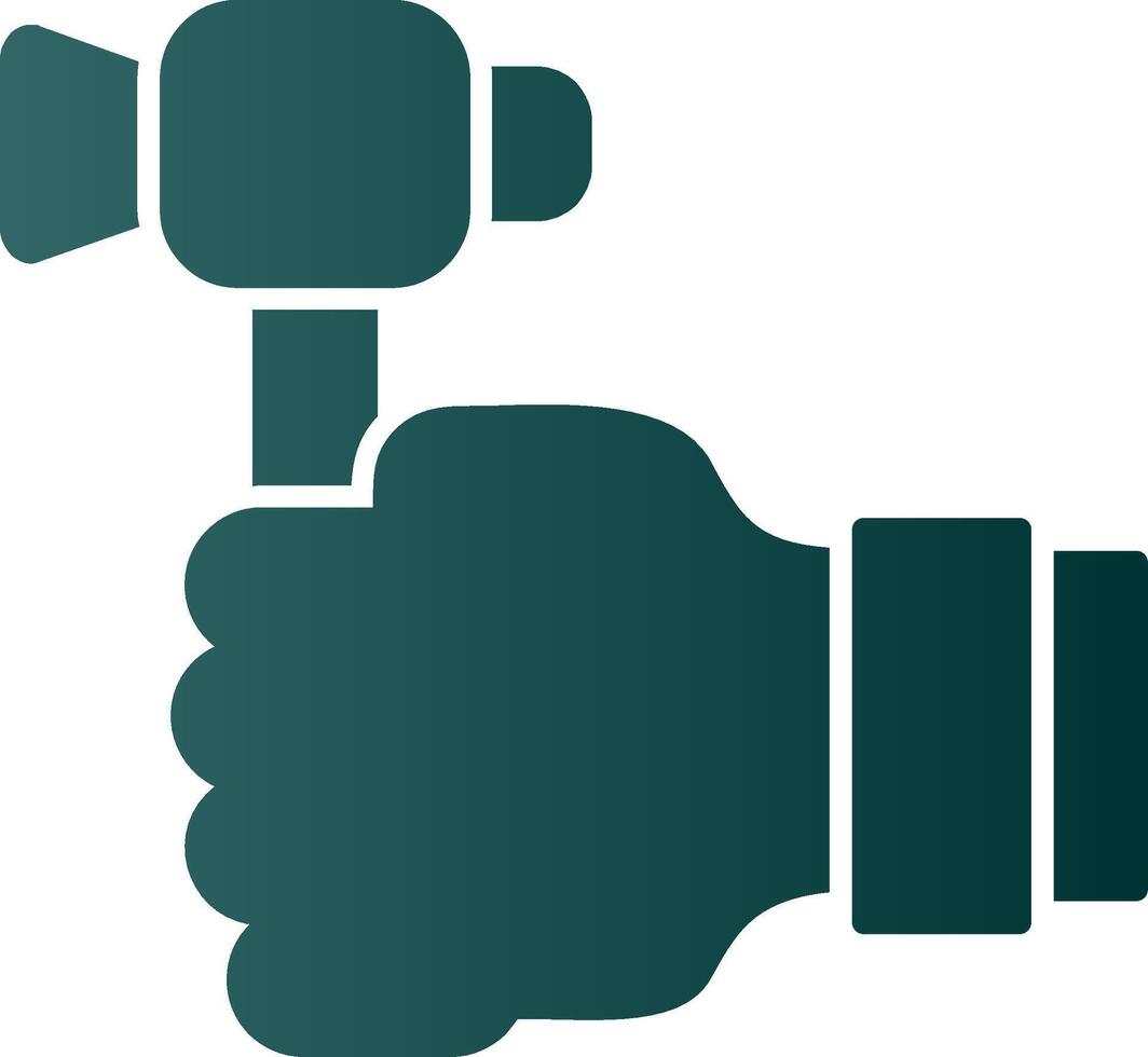 Labour Day Glyph Gradient Icon vector