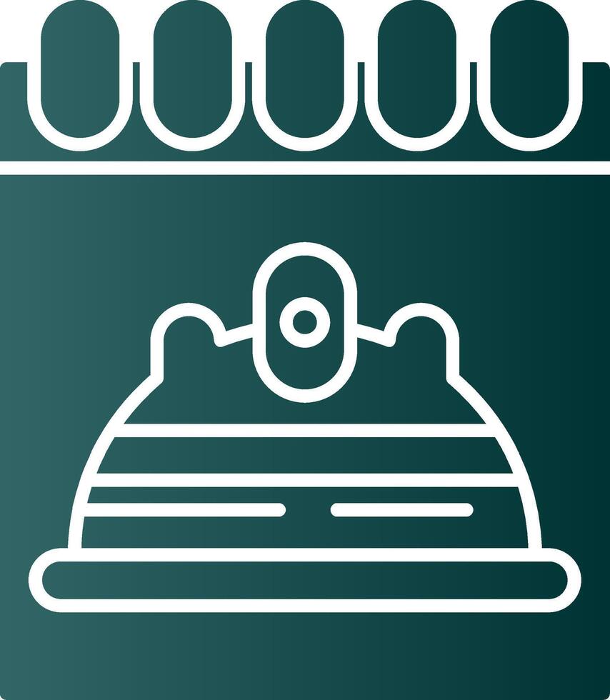 Labour Day Glyph Gradient Icon vector