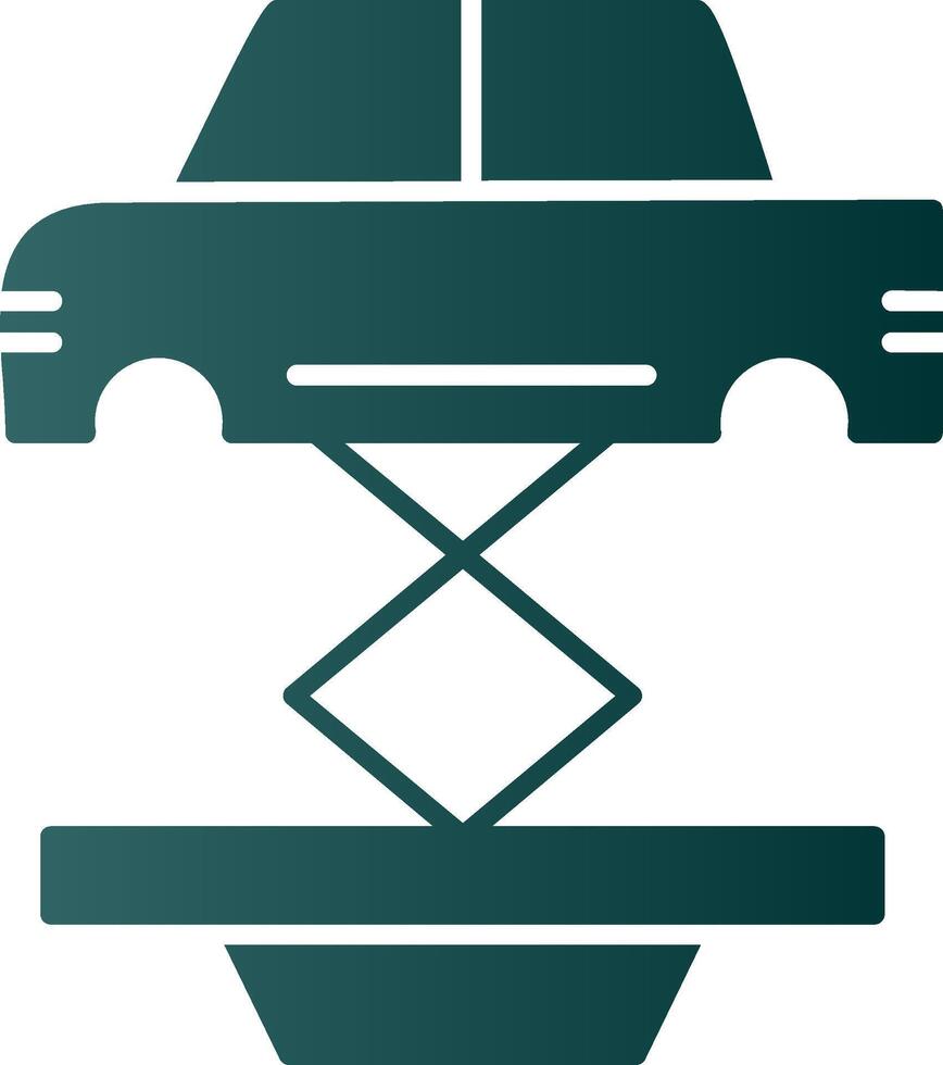 Car Repair Glyph Gradient Icon vector