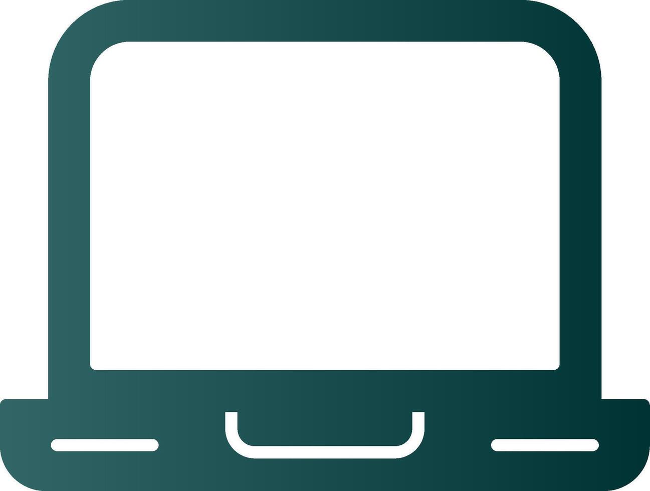 Laptop Glyph Gradient Icon vector