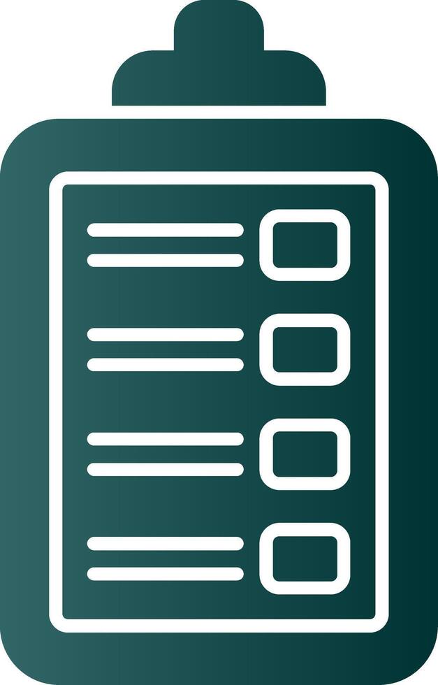 Task Glyph Gradient Icon vector