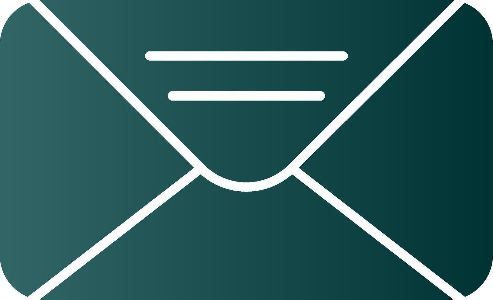 Mail Glyph Gradient Icon vector