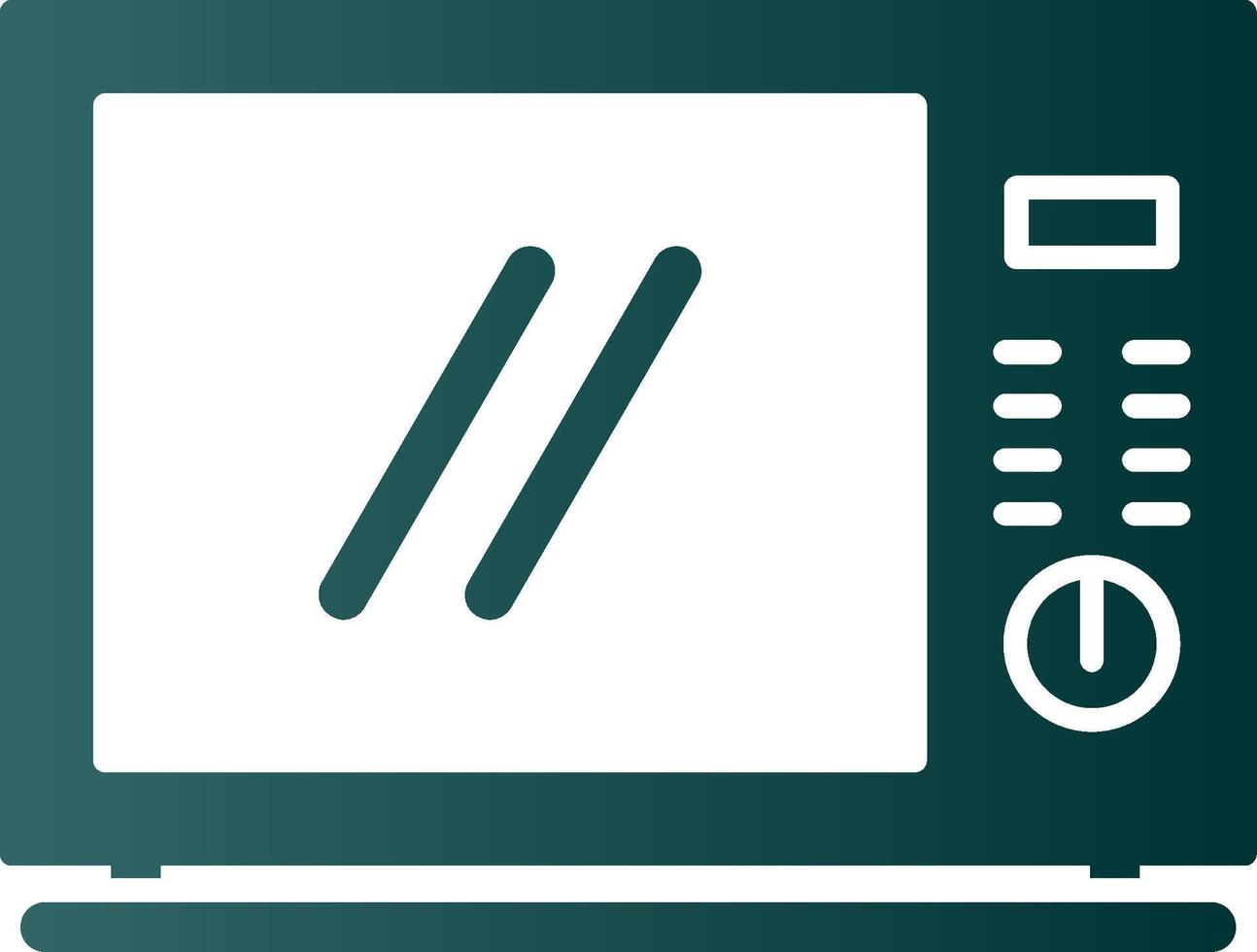 Microwave Glyph Gradient Icon vector
