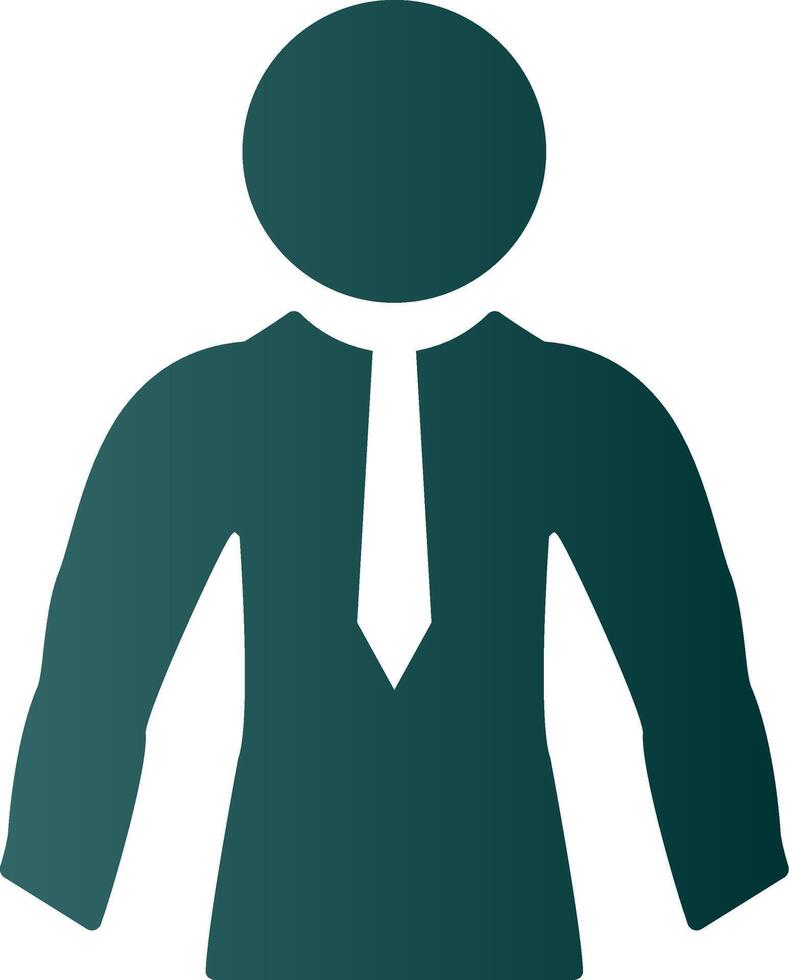 Businessman Glyph Gradient Icon vector