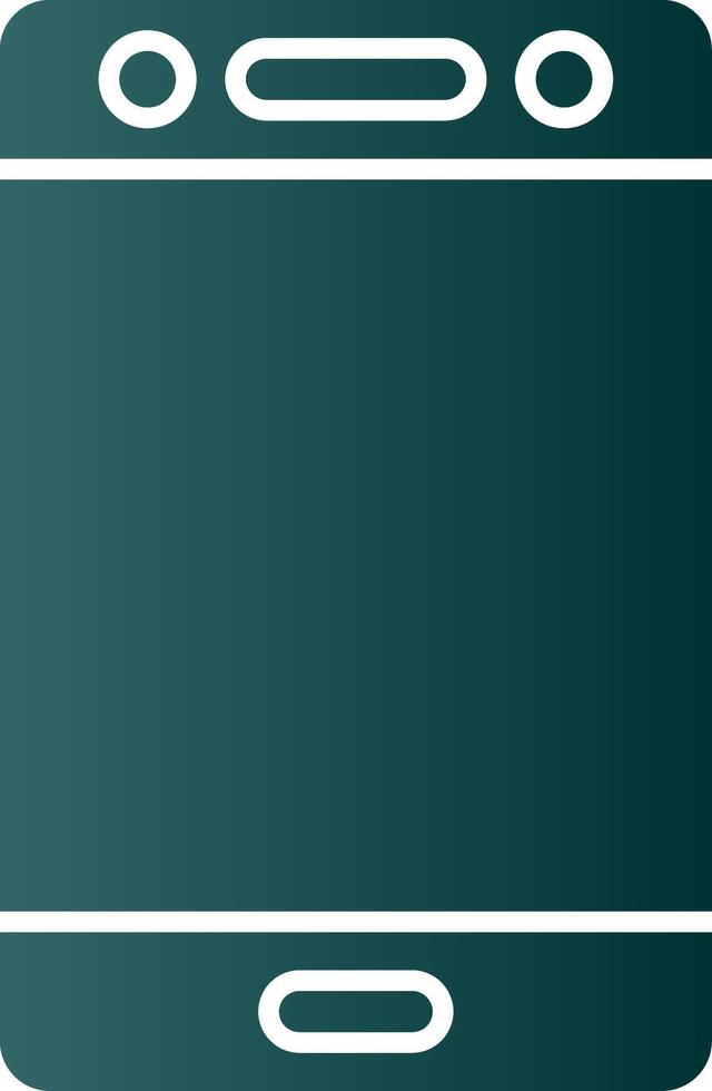 Mobile Glyph Gradient Icon vector