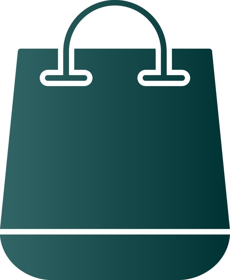 Shopping Bag Glyph Gradient Icon vector